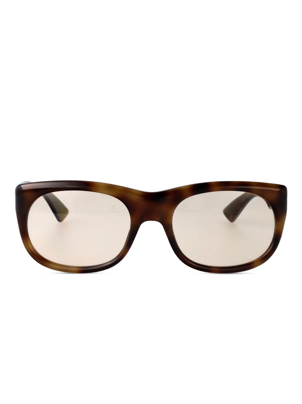 Saint Laurent Eyewear Zonnebril met vierkant montuur Bruin