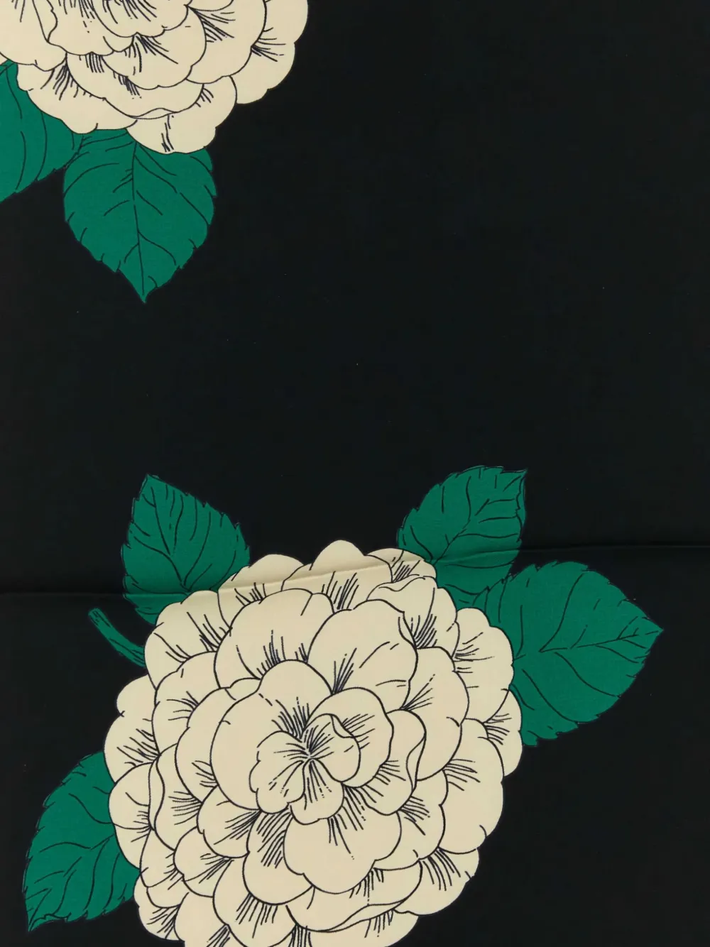 Valentino Garavani Sjaal met bloemenprint Zwart