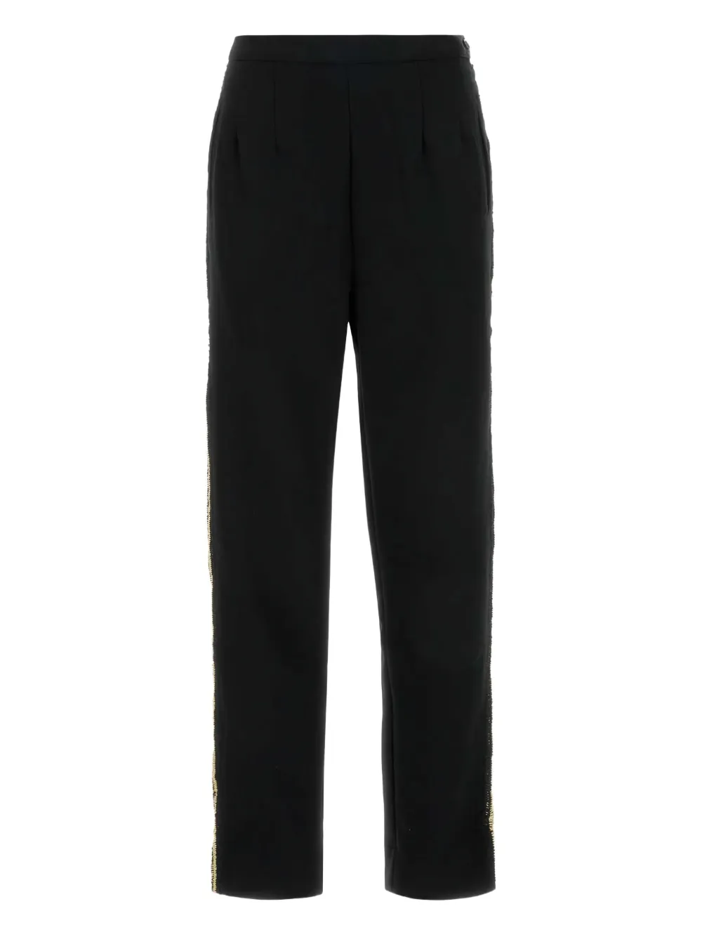BODE stripe-detail tailored trousers | Black | Image 1