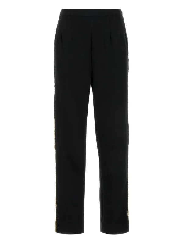 Bode Stripe-detail Tailored Trousers in Black