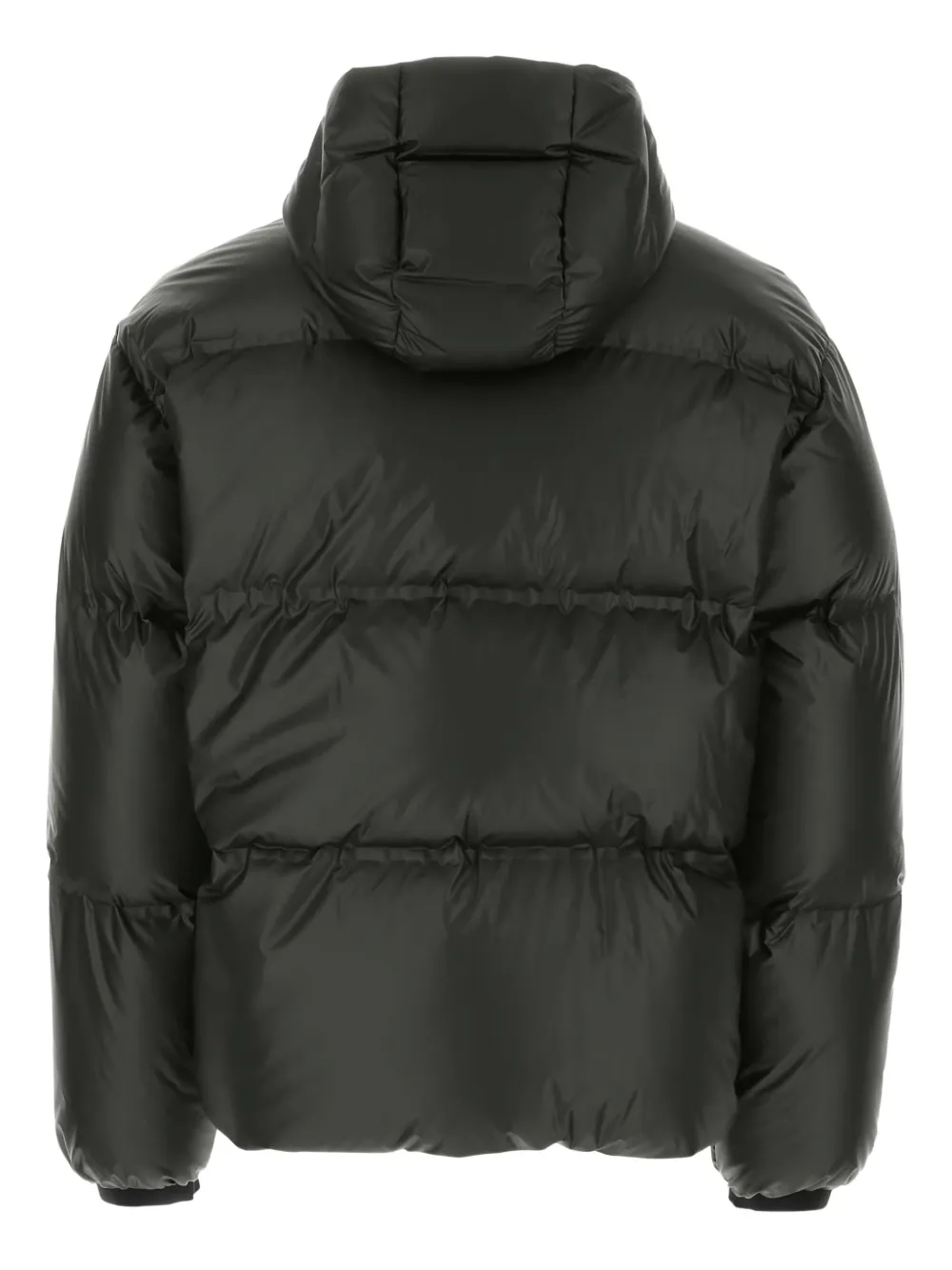 Prada padded hooded jacket Zwart