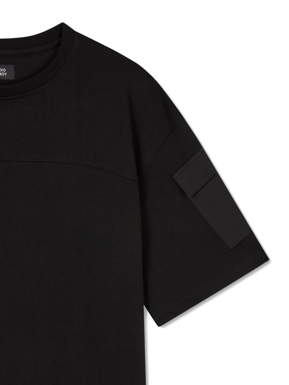 STUDIO TOMBOY T-shirt met zakdetail Zwart