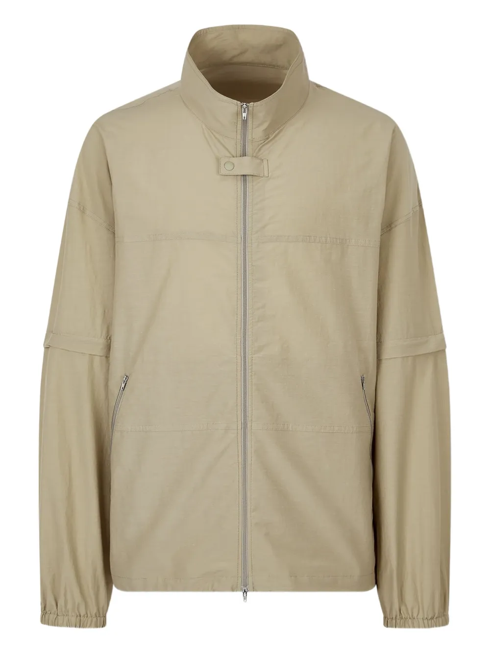 STUDIO TOMBOY detachable-sleeve zip-front jacket | Neutrals | Image 1
