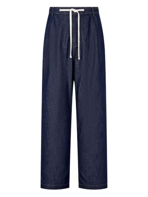 STUDIO TOMBOY drawstring-waist denim trousers