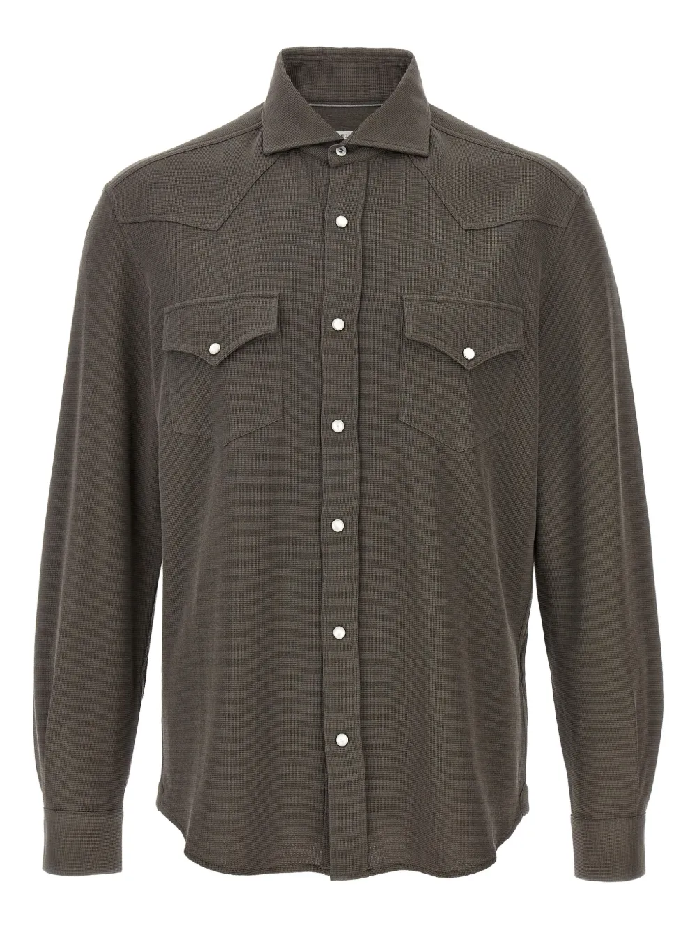 Brunello Cucinelli button-up shirt | Brown | Image 1
