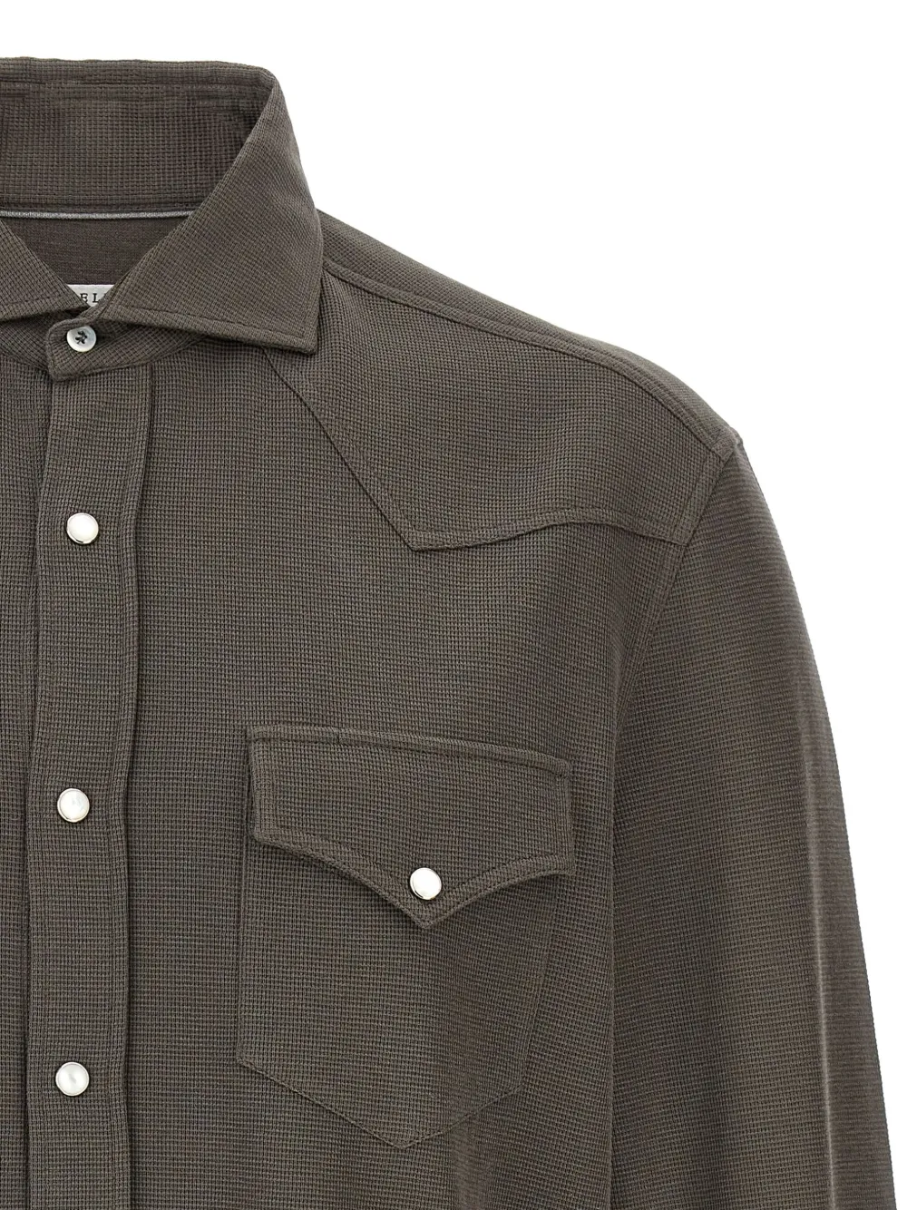 Brunello Cucinelli Button-up overhemd Bruin