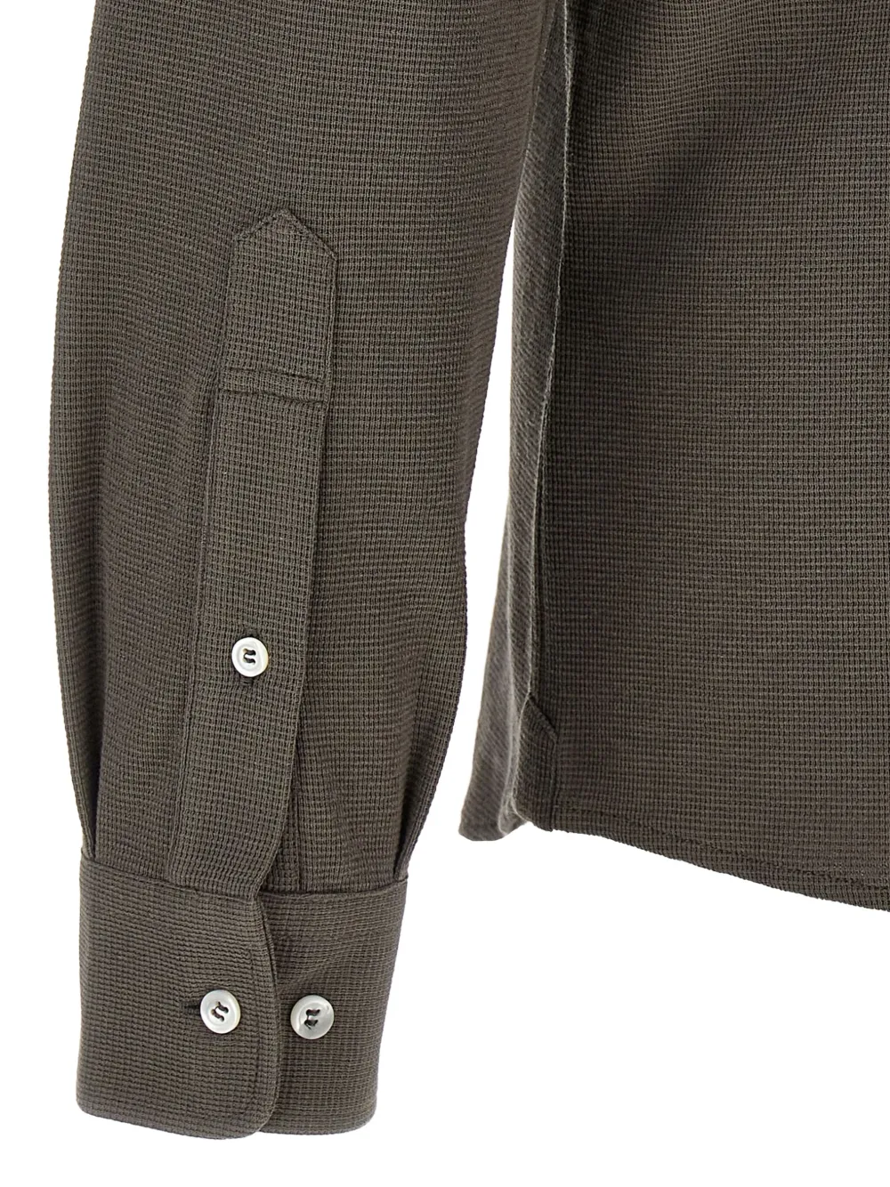 Brunello Cucinelli Button-up overhemd Bruin