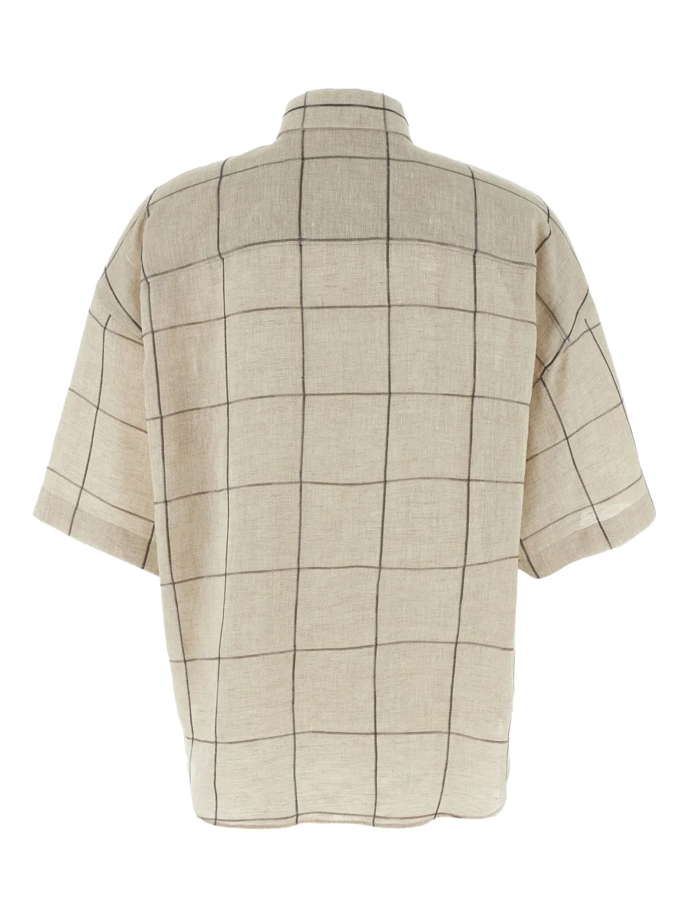Brunello Cucinelli Geruit blouse Beige