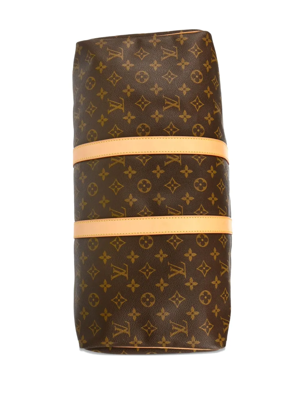 Pre-owned Louis Vuitton 2003 Monogram Keepall 45 Travel Bag In Brown