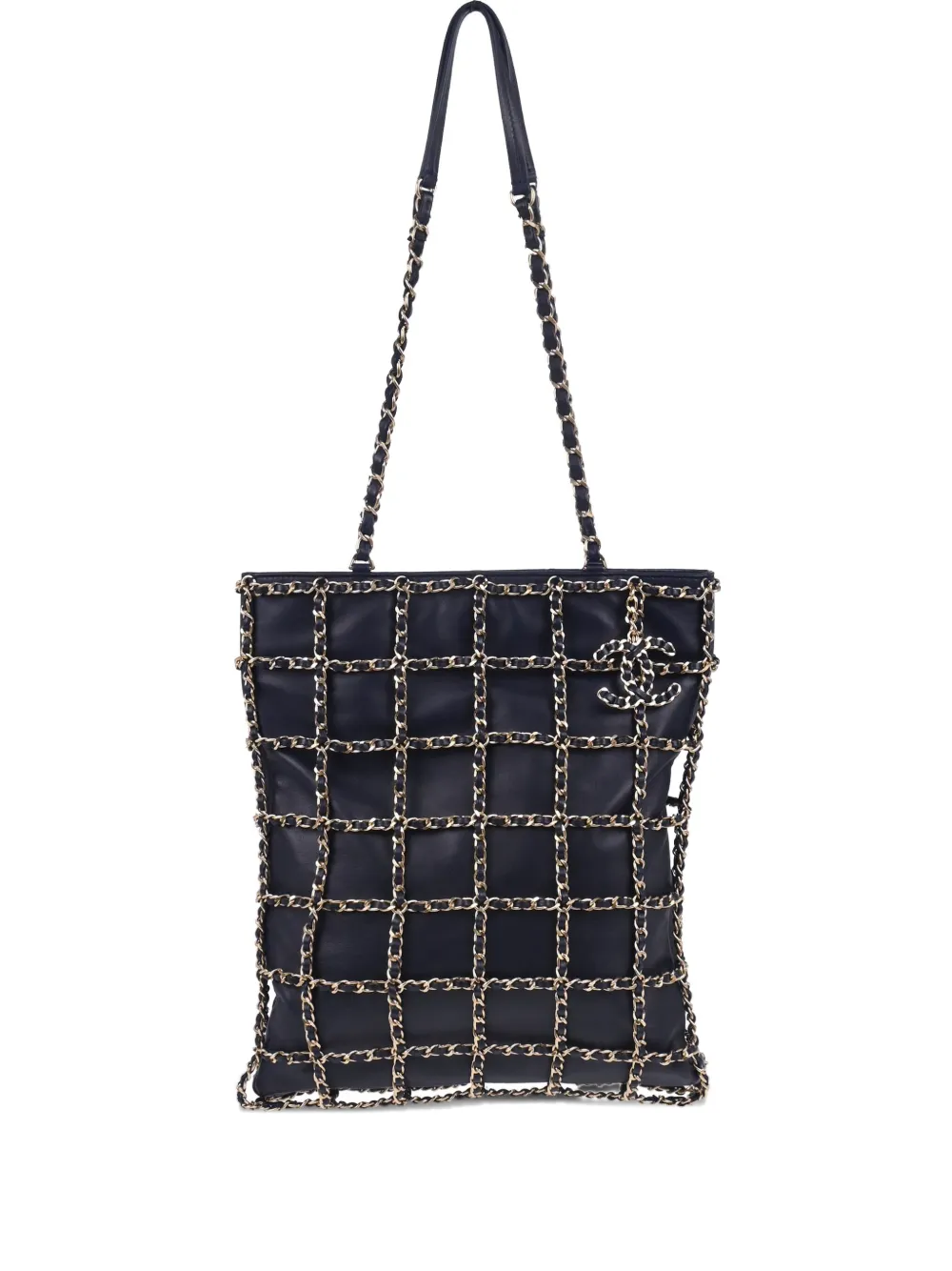 Pre-owned Chanel 2021 Chain Tote Shoulder Bag