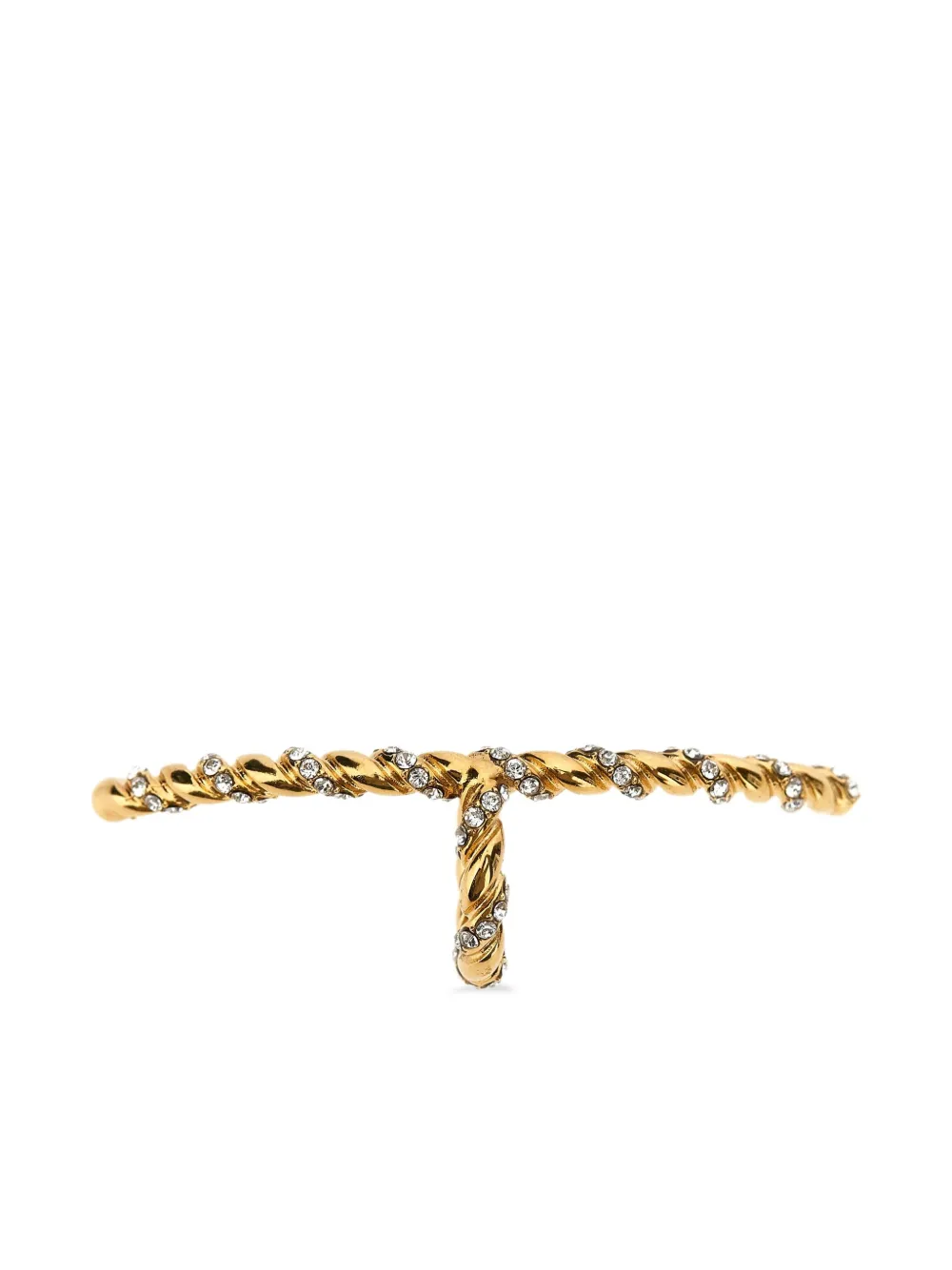 Valentino Garavani twisted lip piercing | Gold | Image 1
