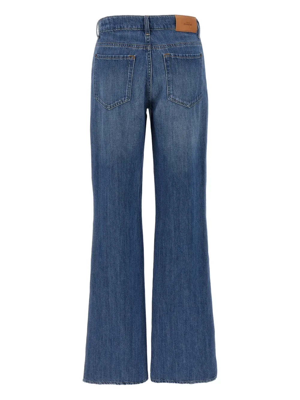 7 For All Mankind Jeans met logopatch - Blauw