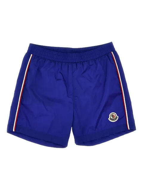 Moncler Enfant striped-trim swim shorts