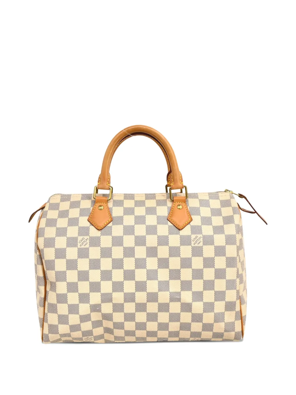 Pre-owned Louis Vuitton 2014 Damier Azur Speedy 30 Handbag In Neutral
