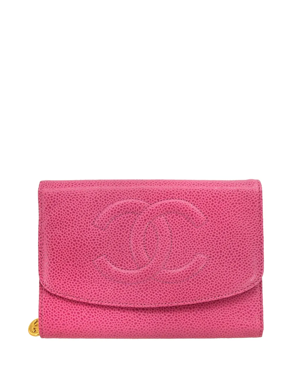CHANEL Pre-Owned 1998 CC logo wallet | Pink | Image 1