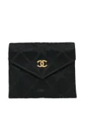 CHANEL Pre-Owned 1990 CC logo wallet - Black