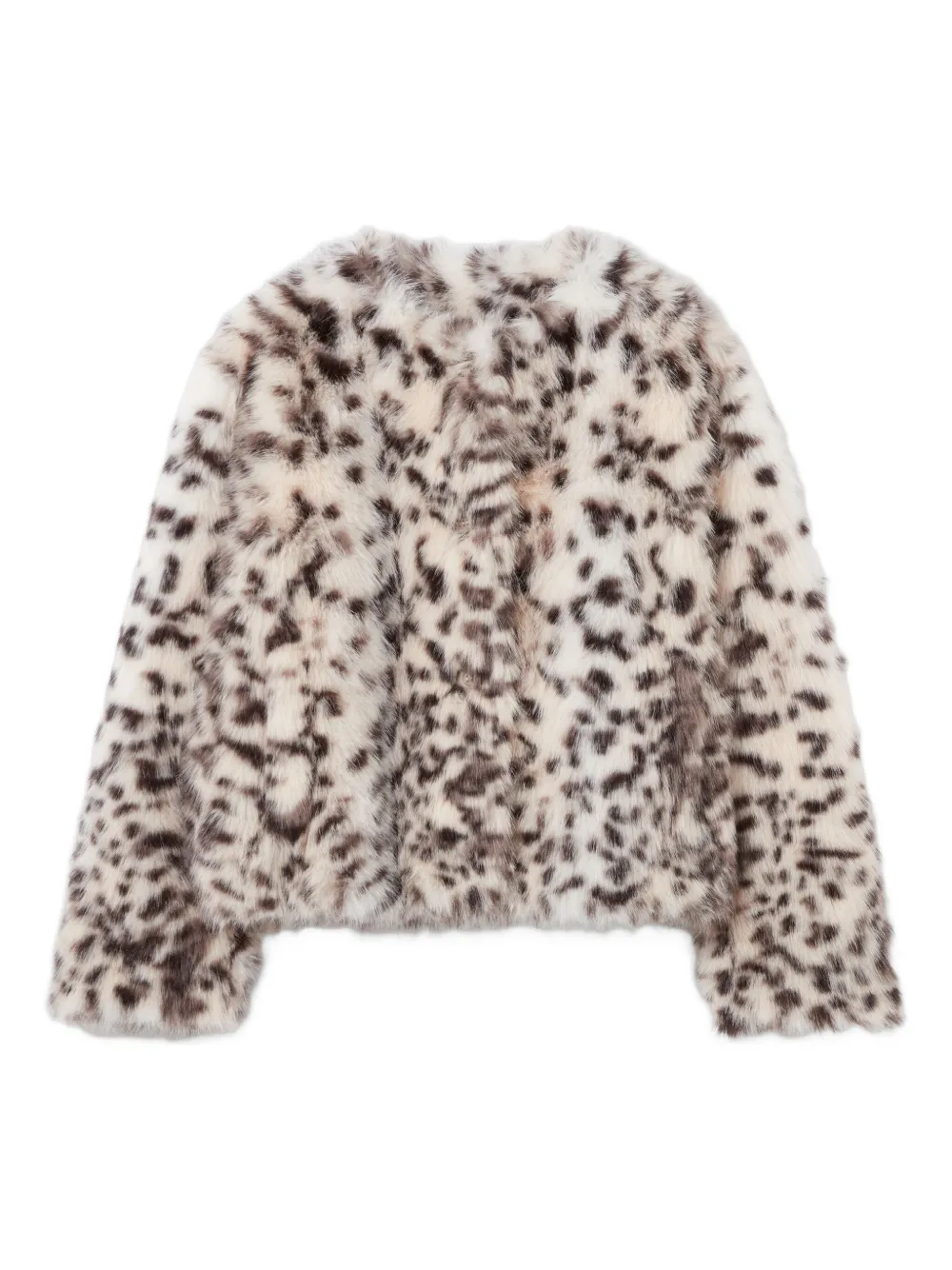 Claudie Pierlot leopard-print long-sleeve jacket | Neutrals | Image 1