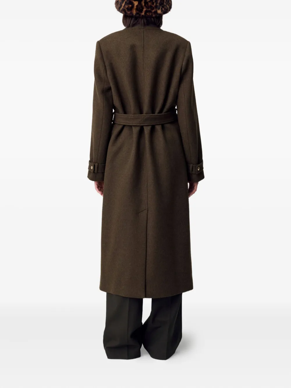 Claudie Pierlot Jas met ceintuur Groen