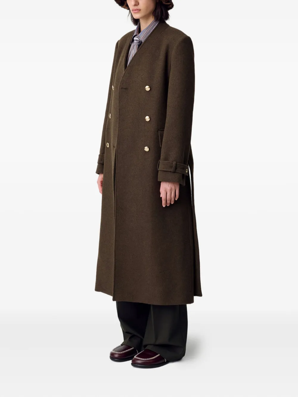 Claudie Pierlot Jas met ceintuur Groen