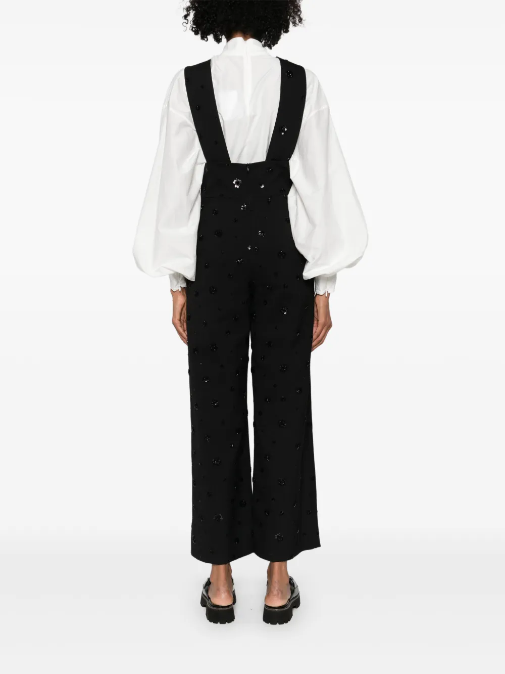 Maje Broek verfraaid met pailletten Zwart