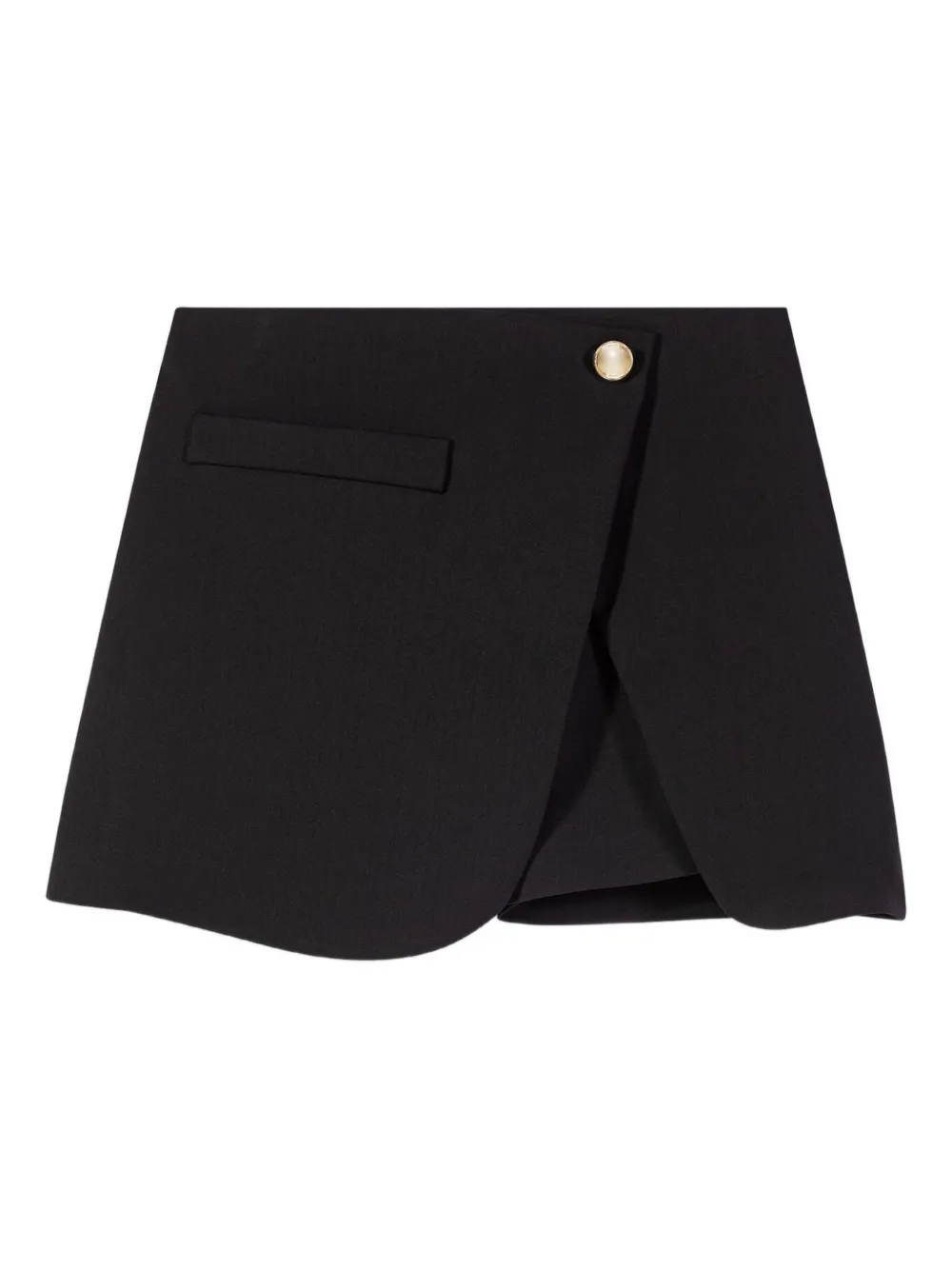 Maje shorts con panel drapeado | negro | Image 1