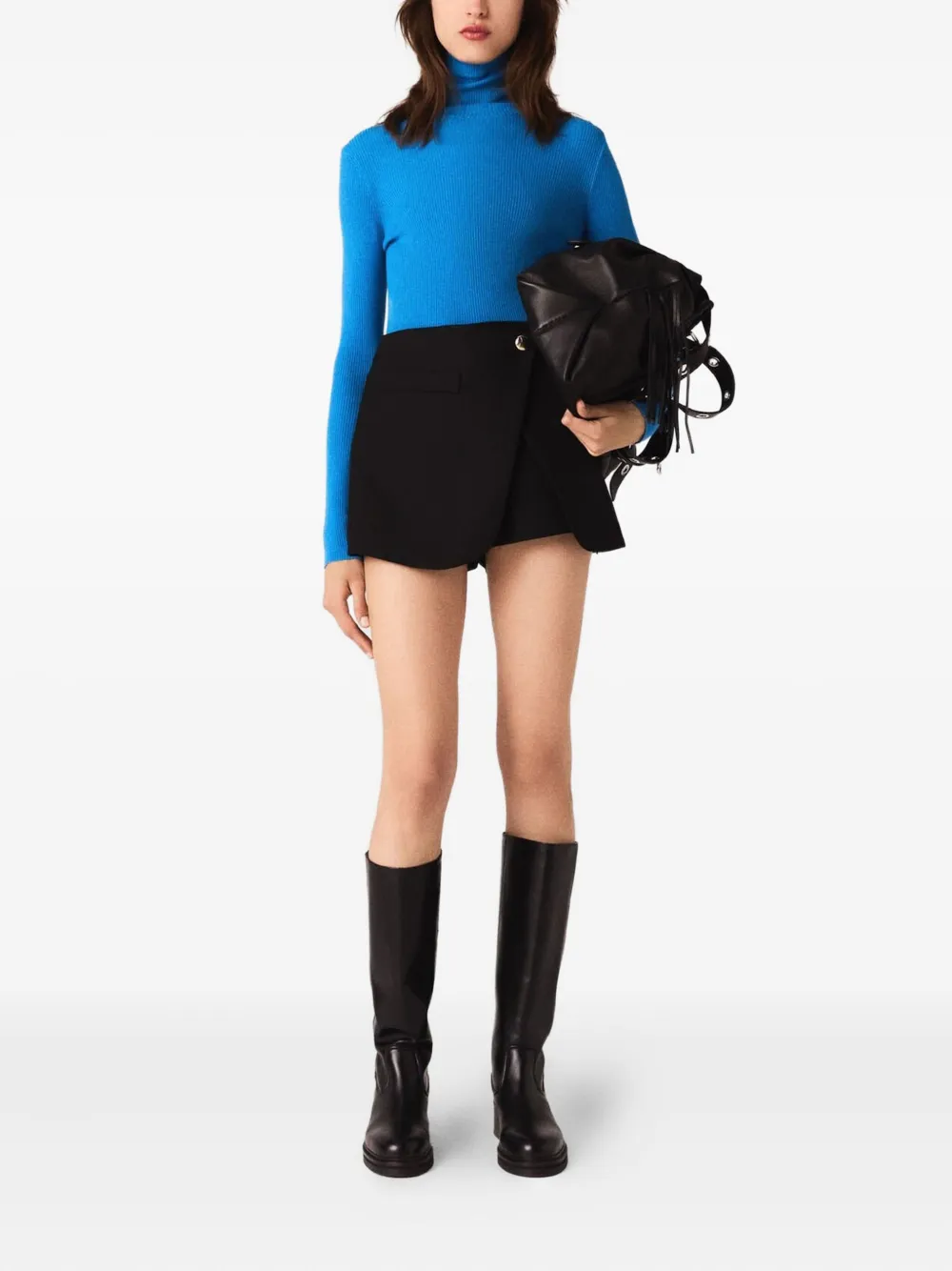 Maje shorts con panel drapeado | Shorts | Image 2
