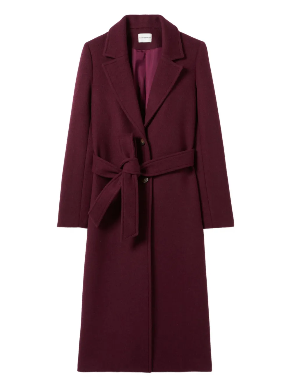 Claudie Pierlot belted coat | Red | Image 1
