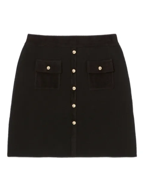 Claudie Pierlot ribbed-knit mini skirt