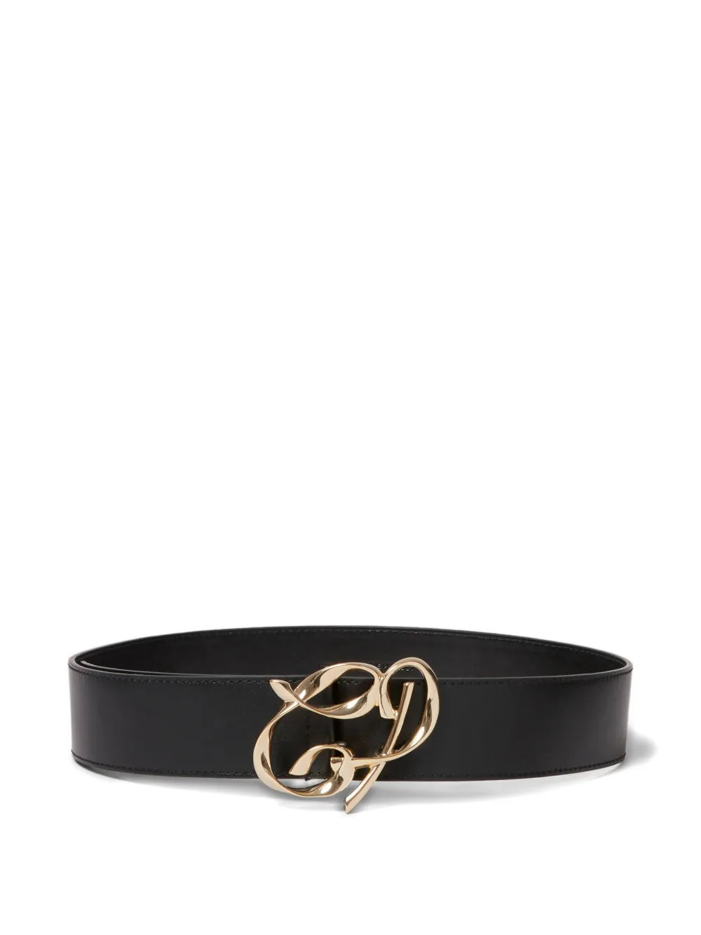 Claudie Pierlot logo-plaque suede belt | Black | Image 1