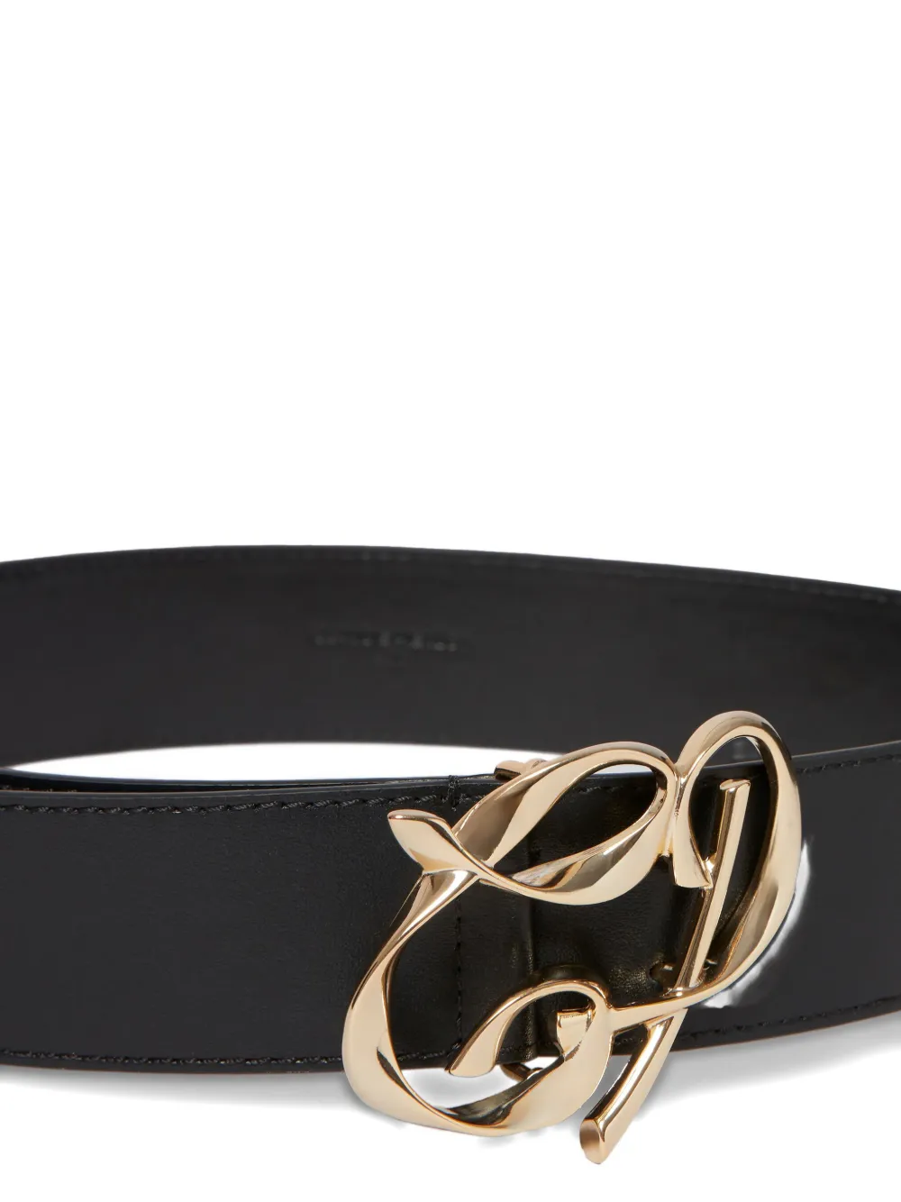 Logo-Plaque Suede Belt