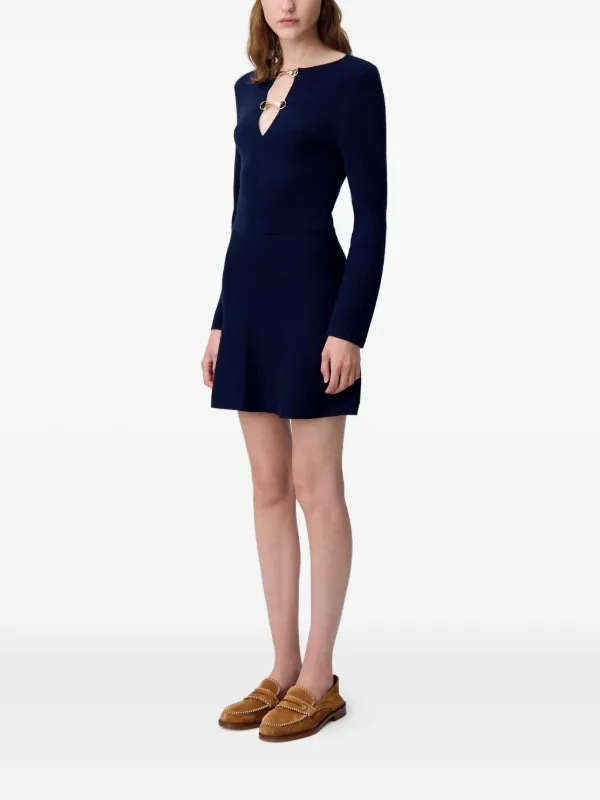 Claudie Pierlot flared-hem Mini Dress | Blue | FARFETCH KW