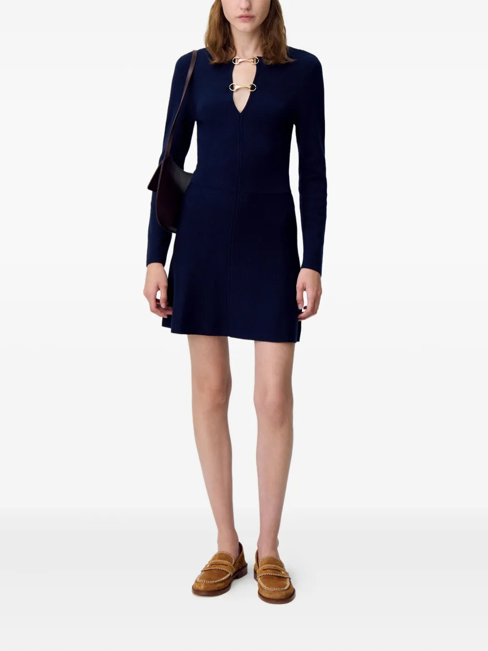 Claudie Pierlot Flared midi-jurk Blauw
