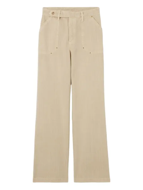 Claudie Pierlot Gerade Jeans mit Fischgrätenmuster