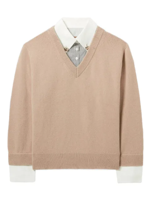 Claudie Pierlot V-neck wool sweater