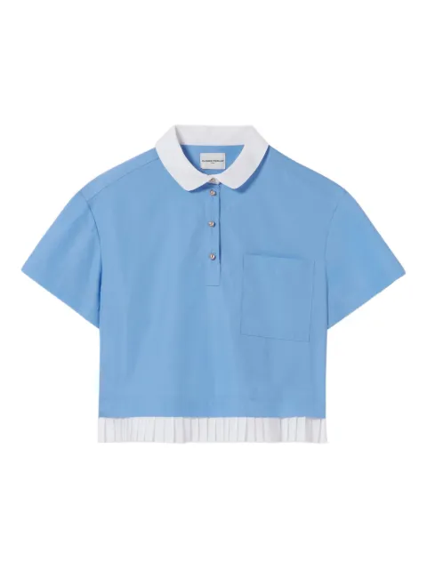 Claudie Pierlot collared cropped blouse
