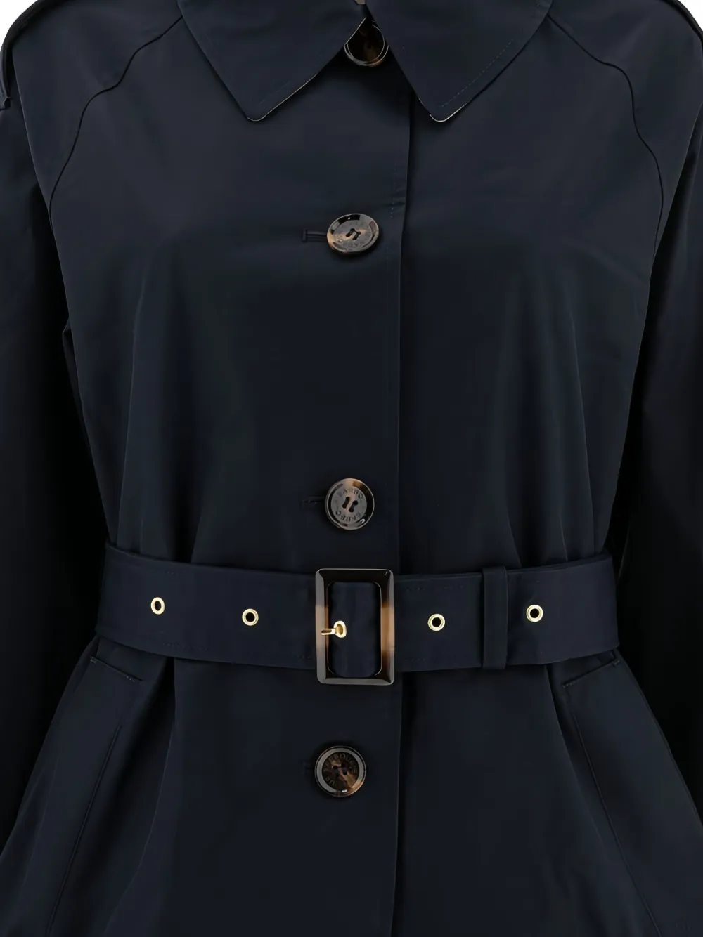 Barbour Trenchcoat met knoopsluiting en ceintuur Blauw