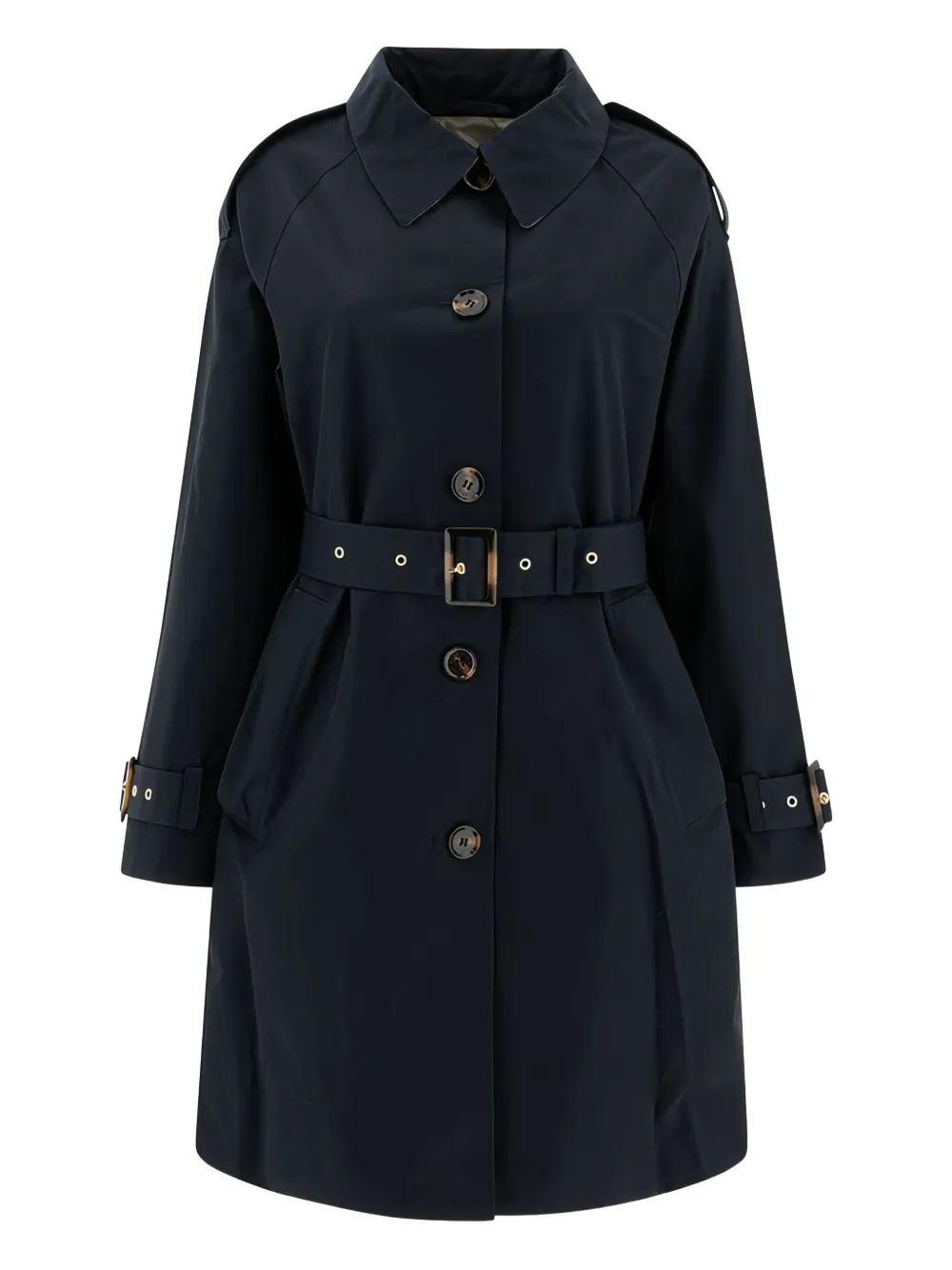 Barbour Trenchcoat met knoopsluiting en ceintuur Blauw