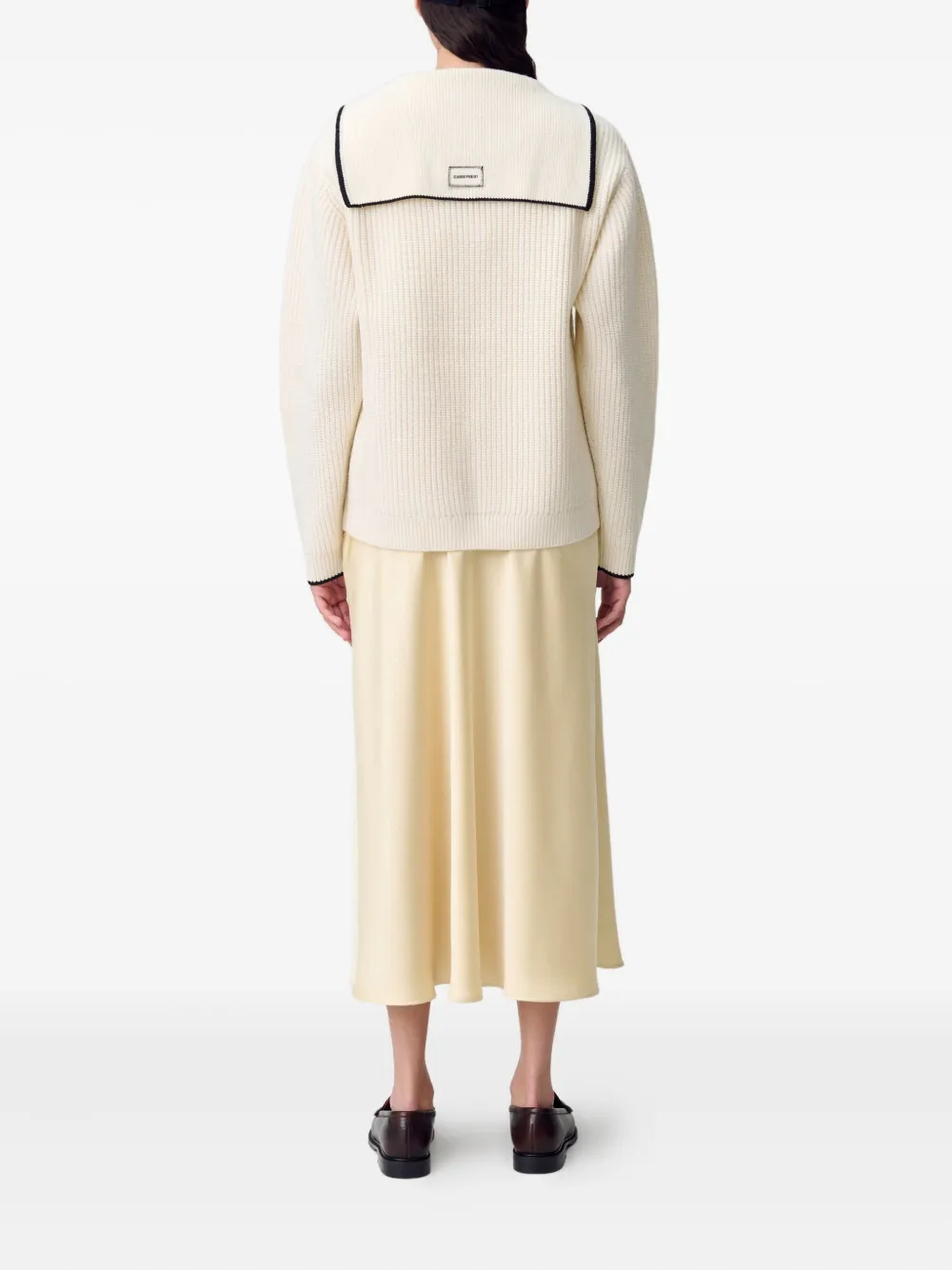 Claudie Pierlot Vest met contrasterende afwerking Wit