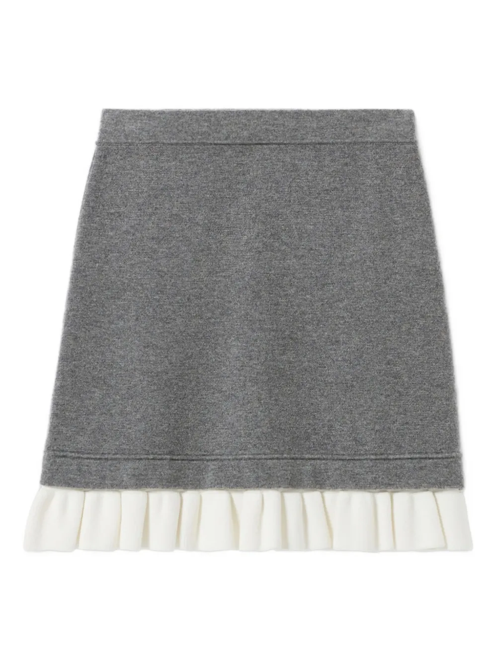 Claudie Pierlot Wollen mini-rok met ruches Grijs