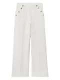 Claudie Pierlot button-fastening corduroy pants - White
