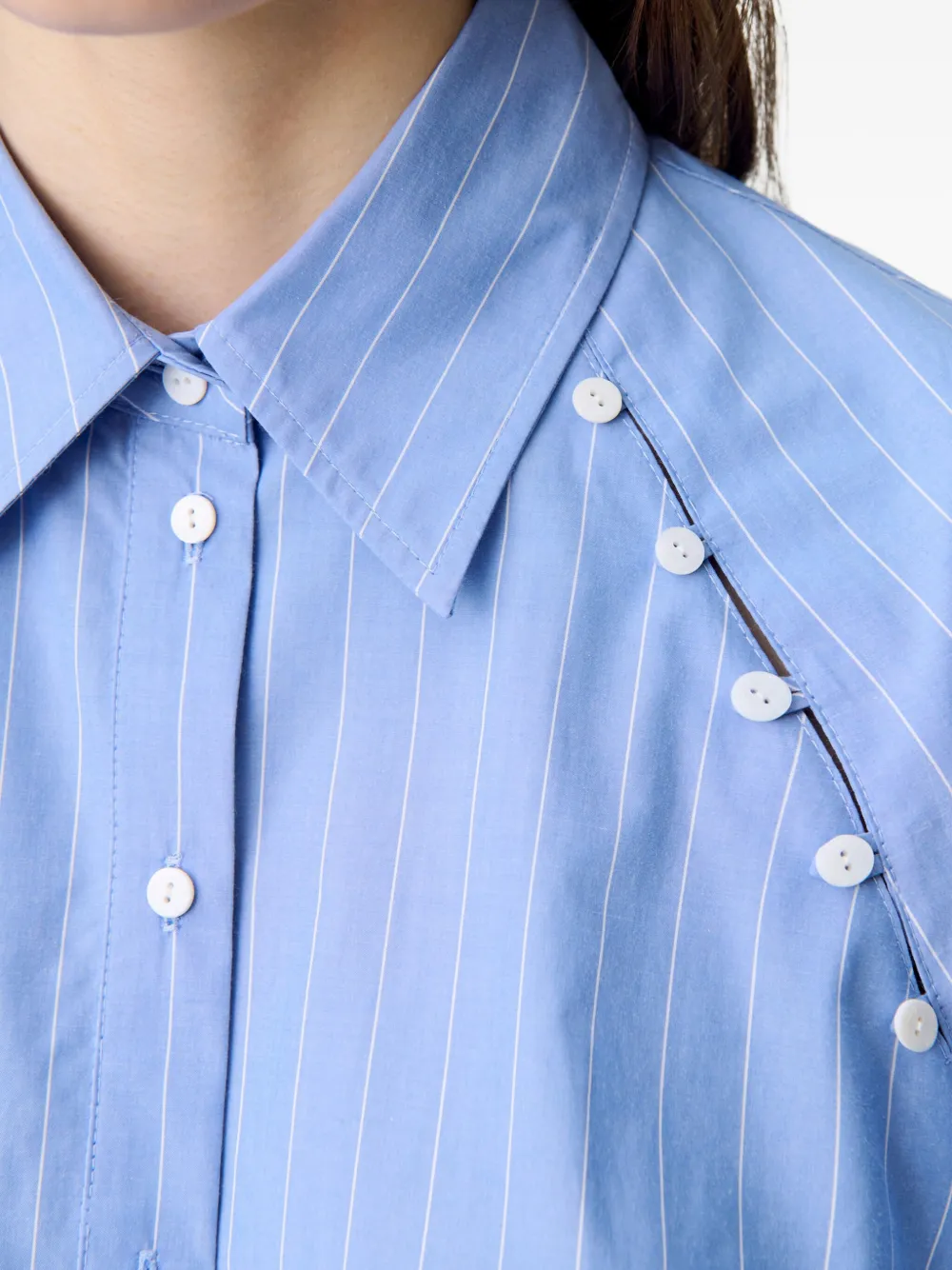 Claudie Pierlot Blouse met krijtstreep Blauw