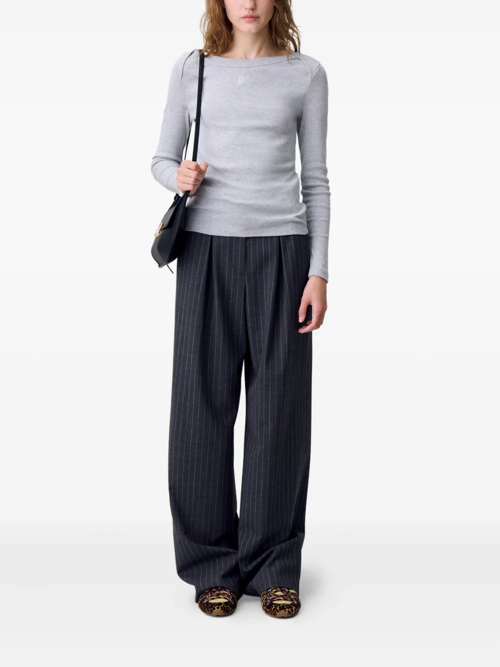 Claudie Pierlot T-shirt met lange mouwen Grijs