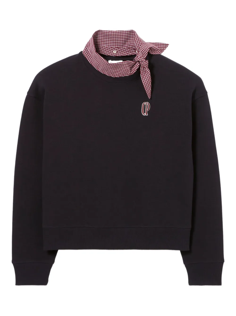 Claudie Pierlot embroidered-logo sweatshirt | Blue | Image 1