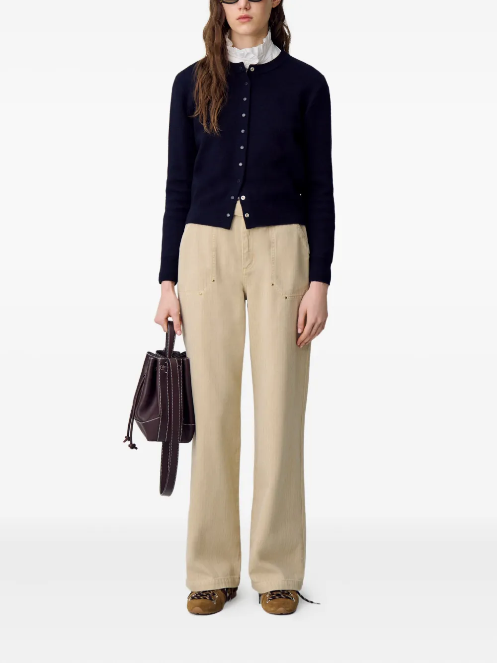Claudie Pierlot Wollen vest Blauw