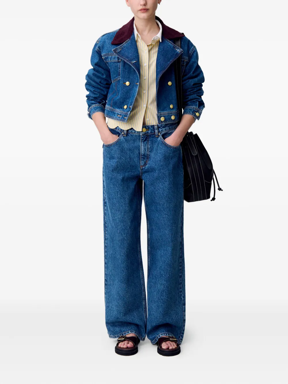 Claudie Pierlot Straight jeans Blauw