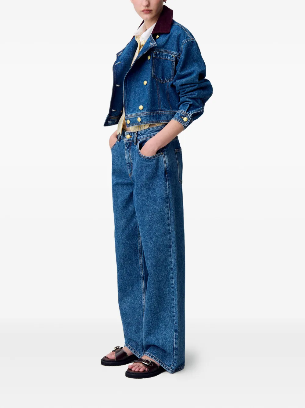 Claudie Pierlot Straight jeans Blauw