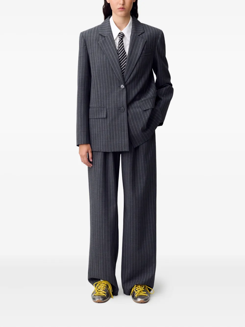 Claudie Pierlot pinstripe single-breasted blazer | Blazers | Image 2