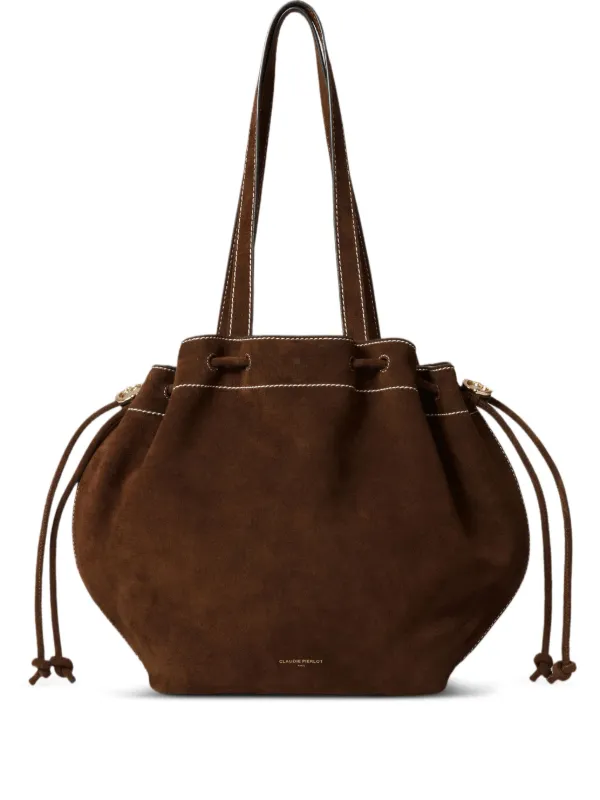 Claudie Pierlot Alban Shoulder Bag Brown FARFETCH IN