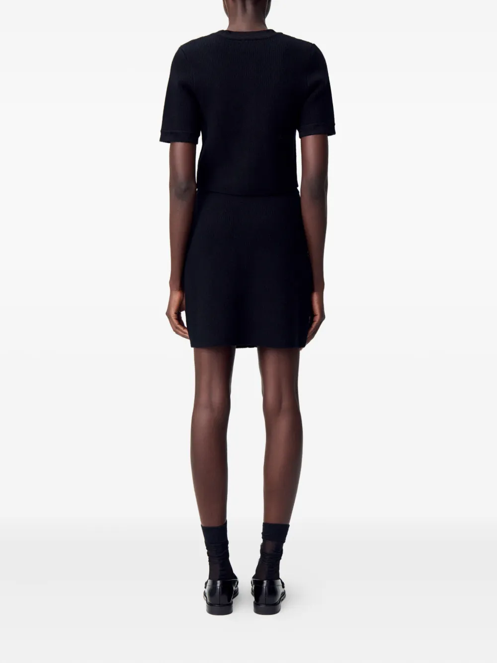 Claudie Pierlot Ribgebreid vest Zwart