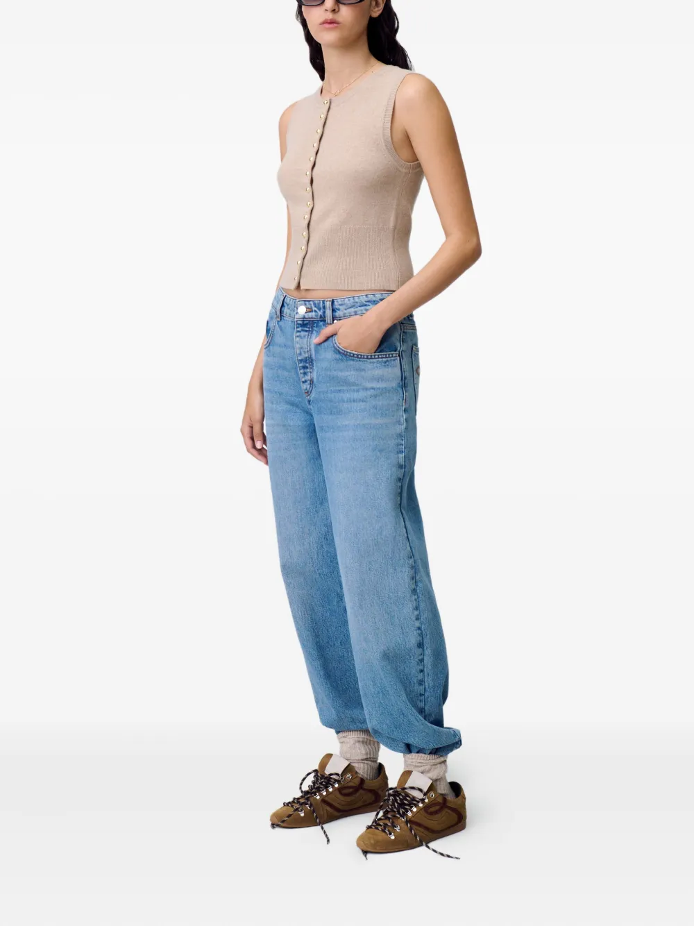 Claudie Pierlot Mouwloos vest Beige